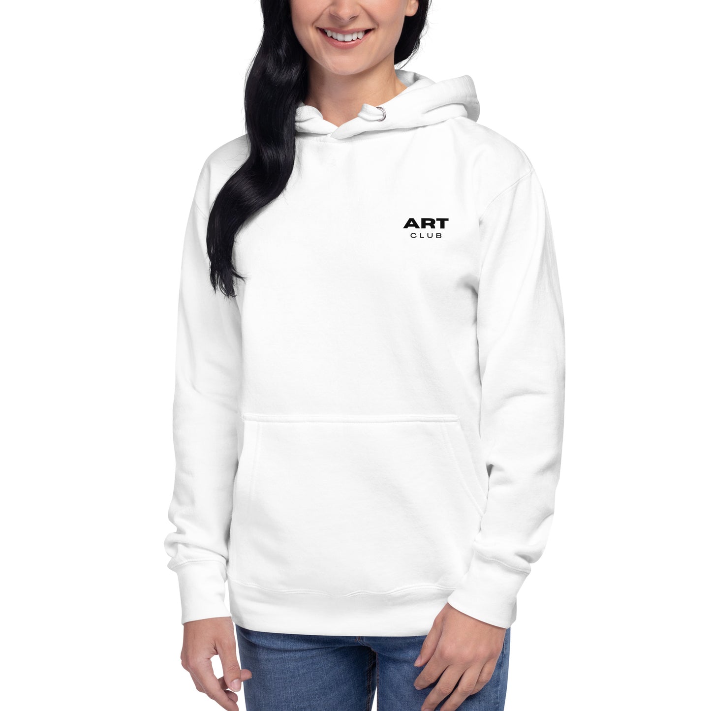 Art club Unisex Hoodie White